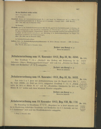 Verordnungsblatt für die Kaiserlich-Königliche Landwehr 19131122 Seite: 5