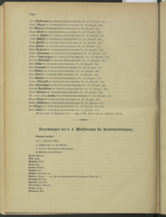 Verordnungsblatt für die Kaiserlich-Königliche Landwehr 19131231 Seite: 10