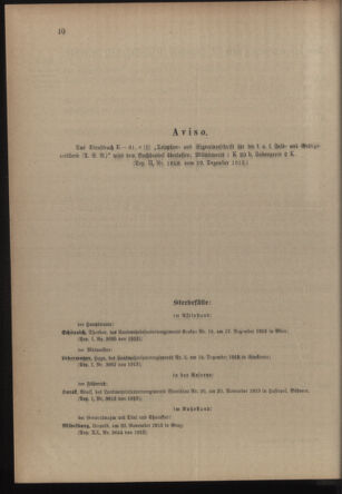 Verordnungsblatt für die Kaiserlich-Königliche Landwehr 19140103 Seite: 10