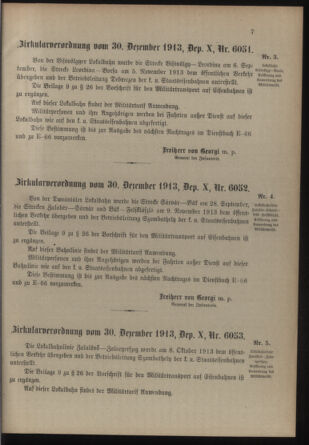 Verordnungsblatt für die Kaiserlich-Königliche Landwehr 19140103 Seite: 7