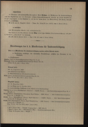 Verordnungsblatt für die Kaiserlich-Königliche Landwehr 19140110 Seite: 3