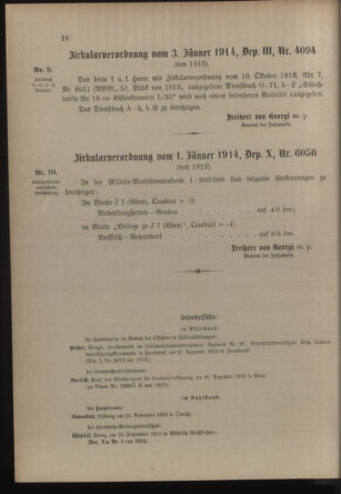 Verordnungsblatt für die Kaiserlich-Königliche Landwehr 19140110 Seite: 6