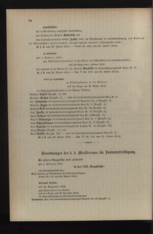 Verordnungsblatt für die Kaiserlich-Königliche Landwehr 19140131 Seite: 2