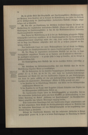 Verordnungsblatt für die Kaiserlich-Königliche Landwehr 19140213 Seite: 20