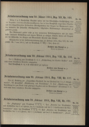 Verordnungsblatt für die Kaiserlich-Königliche Landwehr 19140228 Seite: 7