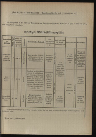 Verordnungsblatt für die Kaiserlich-Königliche Landwehr 19140307 Seite: 5