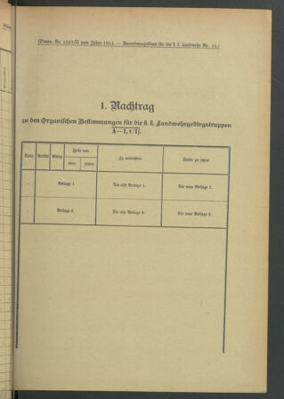 Verordnungsblatt für die Kaiserlich-Königliche Landwehr 19140321 Seite: 39