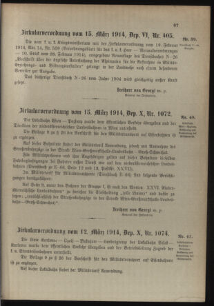 Verordnungsblatt für die Kaiserlich-Königliche Landwehr 19140321 Seite: 5