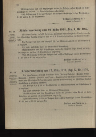 Verordnungsblatt für die Kaiserlich-Königliche Landwehr 19140321 Seite: 6