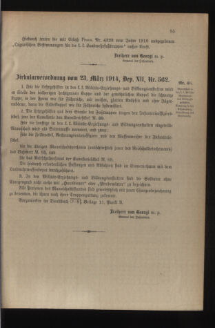 Verordnungsblatt für die Kaiserlich-Königliche Landwehr 19140328 Seite: 5