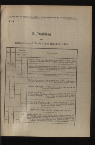 Verordnungsblatt für die Kaiserlich-Königliche Landwehr 19140411 Seite: 7