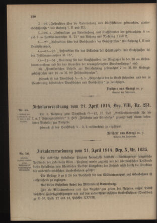 Verordnungsblatt für die Kaiserlich-Königliche Landwehr 19140425 Seite: 14