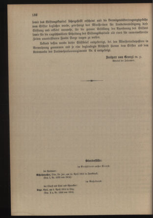 Verordnungsblatt für die Kaiserlich-Königliche Landwehr 19140425 Seite: 16