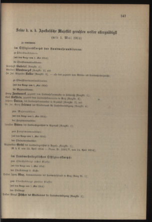 Verordnungsblatt für die Kaiserlich-Königliche Landwehr 19140427 Seite: 15