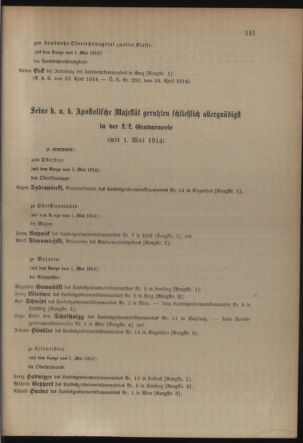 Verordnungsblatt für die Kaiserlich-Königliche Landwehr 19140427 Seite: 19