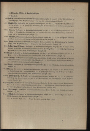 Verordnungsblatt für die Kaiserlich-Königliche Landwehr 19140427 Seite: 5