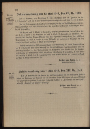 Verordnungsblatt für die Kaiserlich-Königliche Landwehr 19140523 Seite: 10