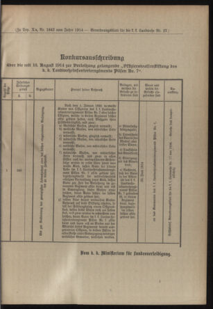 Verordnungsblatt für die Kaiserlich-Königliche Landwehr 19140530 Seite: 11