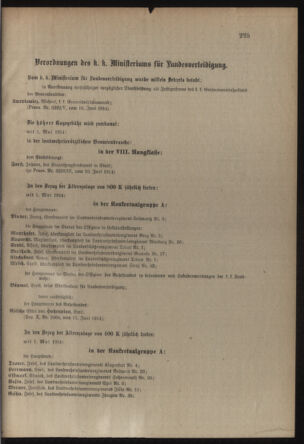 Verordnungsblatt für die Kaiserlich-Königliche Landwehr 19140620 Seite: 3