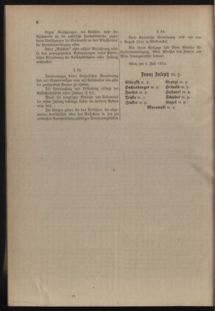 Verordnungsblatt für die Kaiserlich-Königliche Landwehr 19140718 Seite: 10