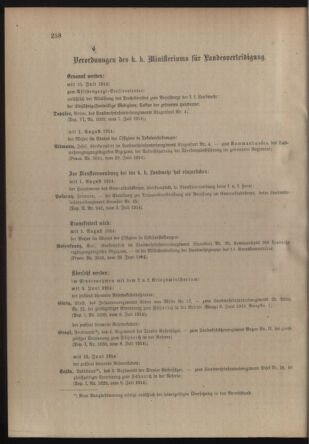 Verordnungsblatt für die Kaiserlich-Königliche Landwehr 19140718 Seite: 2