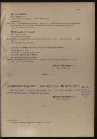 Verordnungsblatt für die Kaiserlich-Königliche Landwehr 19140718 Seite: 3