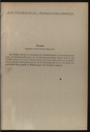 Verordnungsblatt für die Kaiserlich-Königliche Landwehr 19140727 Seite: 11