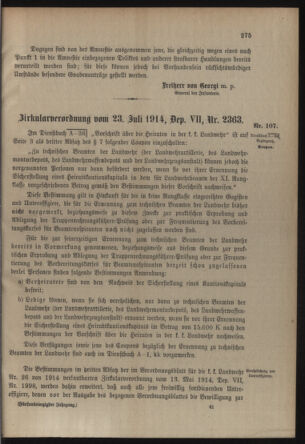 Verordnungsblatt für die Kaiserlich-Königliche Landwehr 19140727 Seite: 5