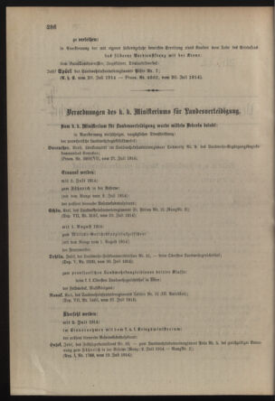 Verordnungsblatt für die Kaiserlich-Königliche Landwehr 19140801 Seite: 2