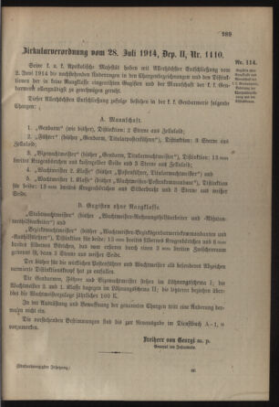 Verordnungsblatt für die Kaiserlich-Königliche Landwehr 19140801 Seite: 5