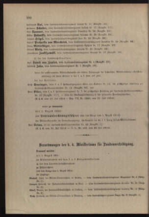 Verordnungsblatt für die Kaiserlich-Königliche Landwehr 19140801 Seite: 8