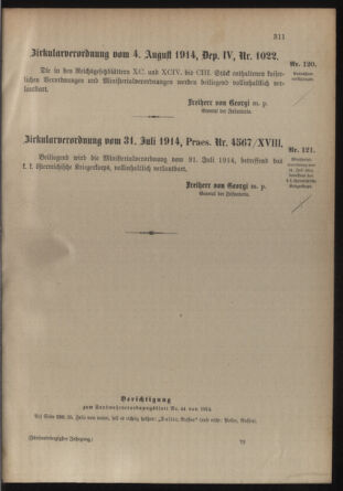 Verordnungsblatt für die Kaiserlich-Königliche Landwehr 19140808 Seite: 5