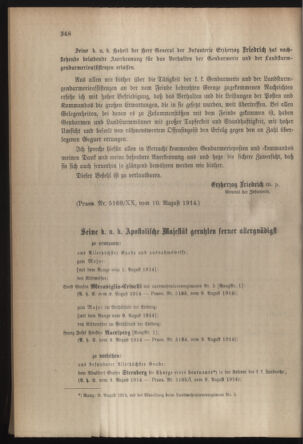 Verordnungsblatt für die Kaiserlich-Königliche Landwehr 19140812 Seite: 2