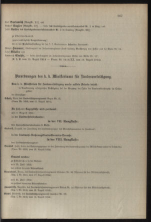 Verordnungsblatt für die Kaiserlich-Königliche Landwehr 19140819 Seite: 3