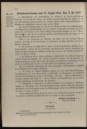 Verordnungsblatt für die Kaiserlich-Königliche Landwehr 19140819 Seite: 8