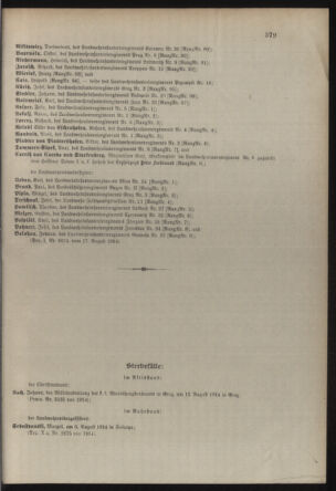 Verordnungsblatt für die Kaiserlich-Königliche Landwehr 19140822 Seite: 7