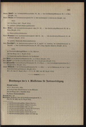 Verordnungsblatt für die Kaiserlich-Königliche Landwehr 19140829 Seite: 3