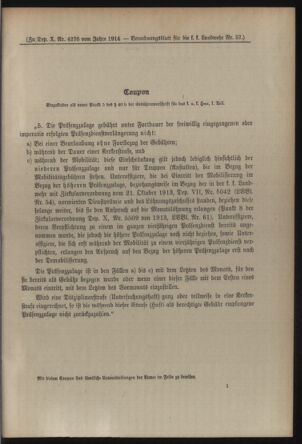 Verordnungsblatt für die Kaiserlich-Königliche Landwehr 19140912 Seite: 13