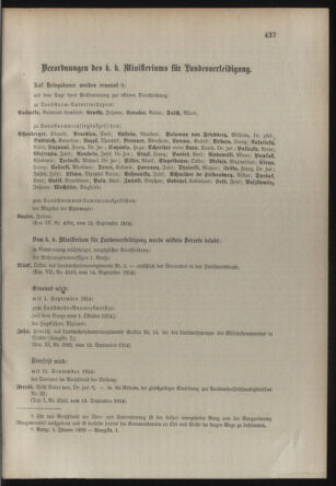 Verordnungsblatt für die Kaiserlich-Königliche Landwehr 19140919 Seite: 7