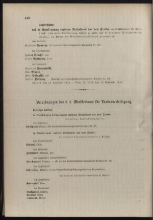 Verordnungsblatt für die Kaiserlich-Königliche Landwehr 19140922 Seite: 2