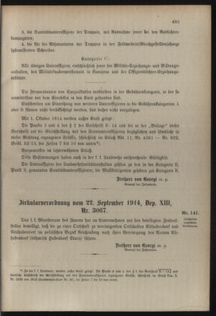 Verordnungsblatt für die Kaiserlich-Königliche Landwehr 19141003 Seite: 11