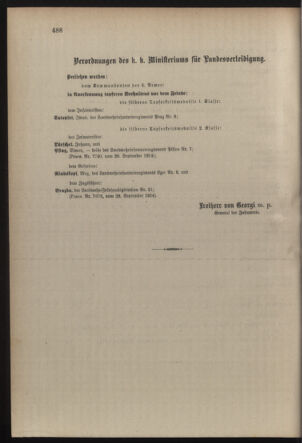 Verordnungsblatt für die Kaiserlich-Königliche Landwehr 19141003 Seite: 16