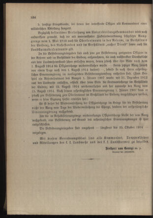 Verordnungsblatt für die Kaiserlich-Königliche Landwehr 19141015 Seite: 16