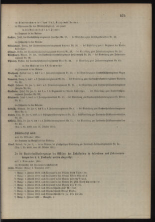 Verordnungsblatt für die Kaiserlich-Königliche Landwehr 19141024 Seite: 19