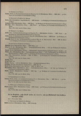 Verordnungsblatt für die Kaiserlich-Königliche Landwehr 19141024 Seite: 21