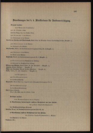 Verordnungsblatt für die Kaiserlich-Königliche Landwehr 19141027 Seite: 7