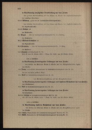 Verordnungsblatt für die Kaiserlich-Königliche Landwehr 19141031 Seite: 14