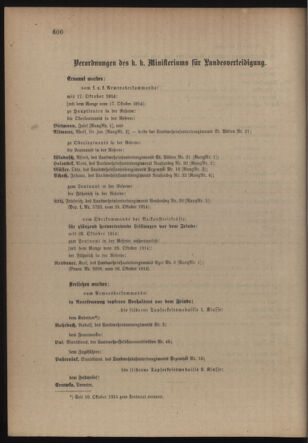 Verordnungsblatt für die Kaiserlich-Königliche Landwehr 19141031 Seite: 18