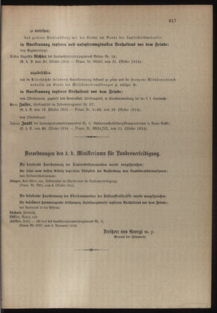 Verordnungsblatt für die Kaiserlich-Königliche Landwehr 19141104 Seite: 7