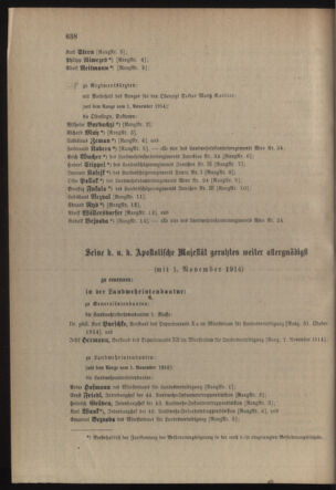 Verordnungsblatt für die Kaiserlich-Königliche Landwehr 19141106 Seite: 20